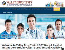 Tablet Screenshot of drugtestvalley.com